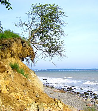 Brodtener Ufer mit Lehm und Ostsee